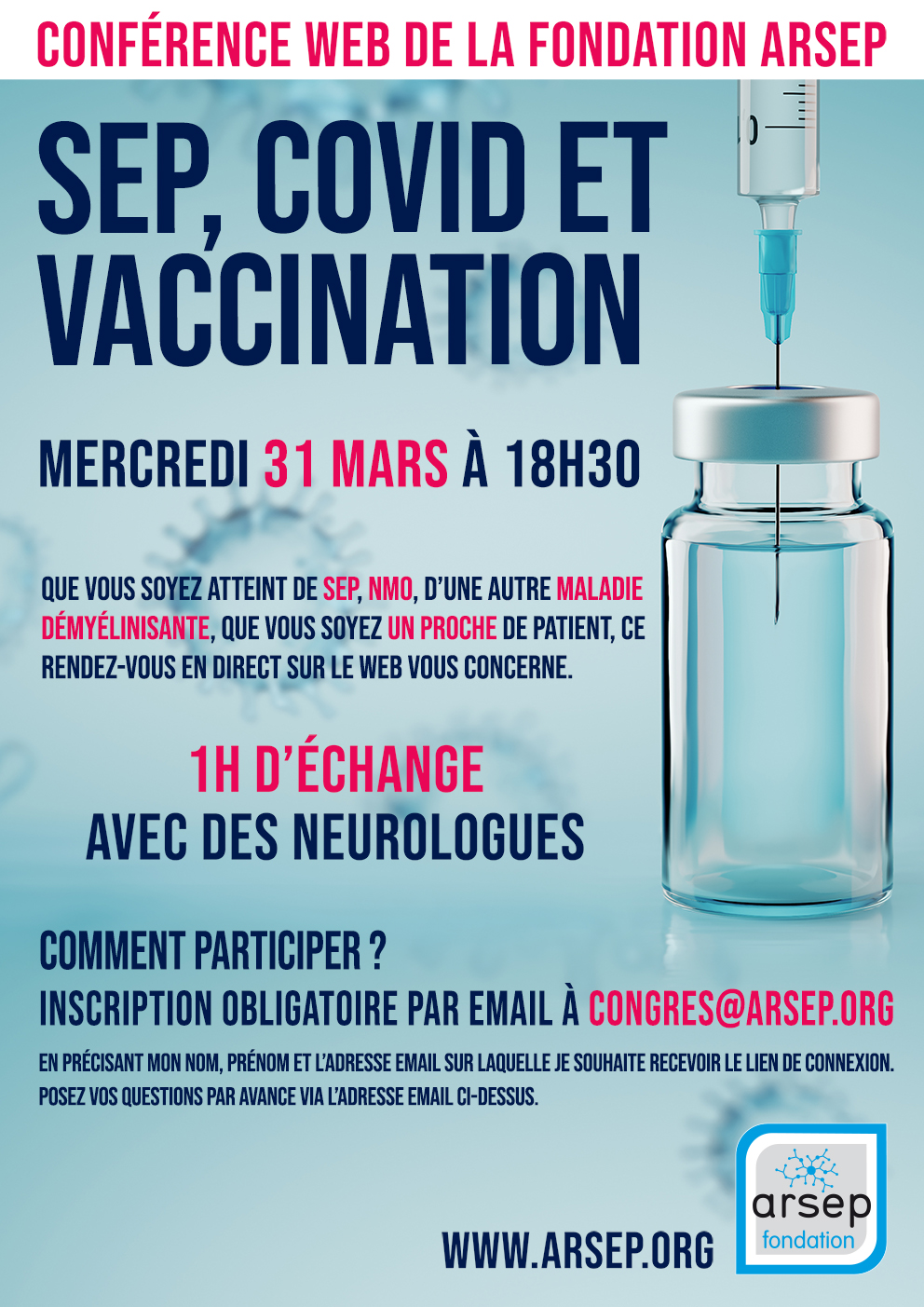 Webinar « SEP, COVID et vaccination »