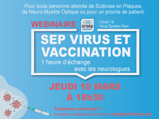 Webinaire sur « SEP, Virus et vaccination »