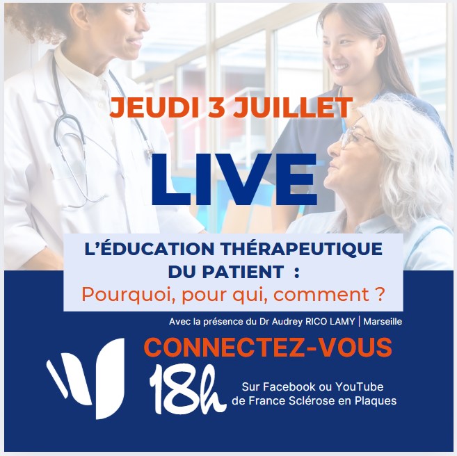 PROCHAIN LIVE FRANCE SEP : l'éducation thérapeutique du patient