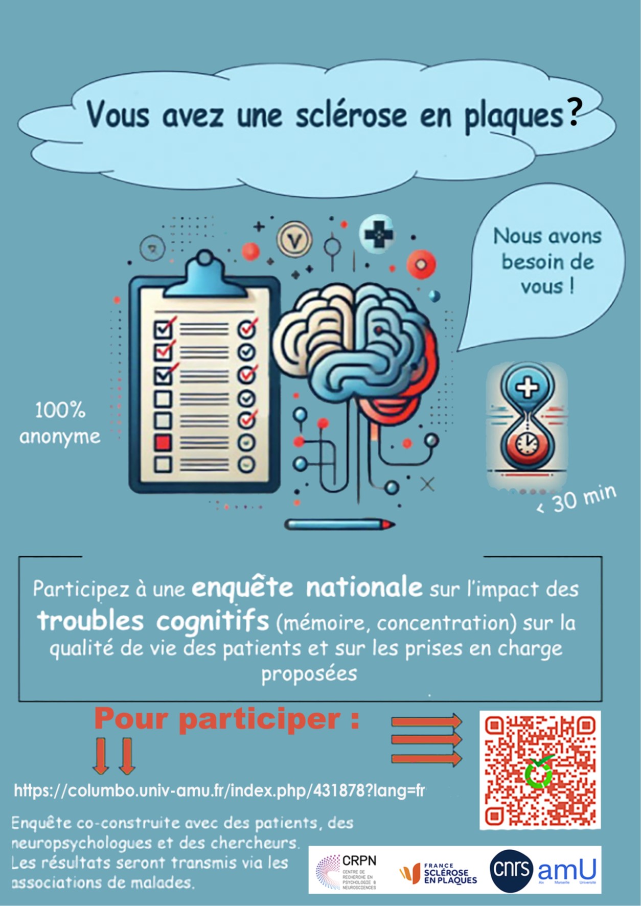 PARTICIPEZ A UNE ENQUETE NATIONALE
