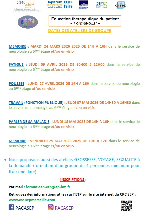 PROGRAMME DES ATELIERS D'EDUCATION THERAPEUTIQUE