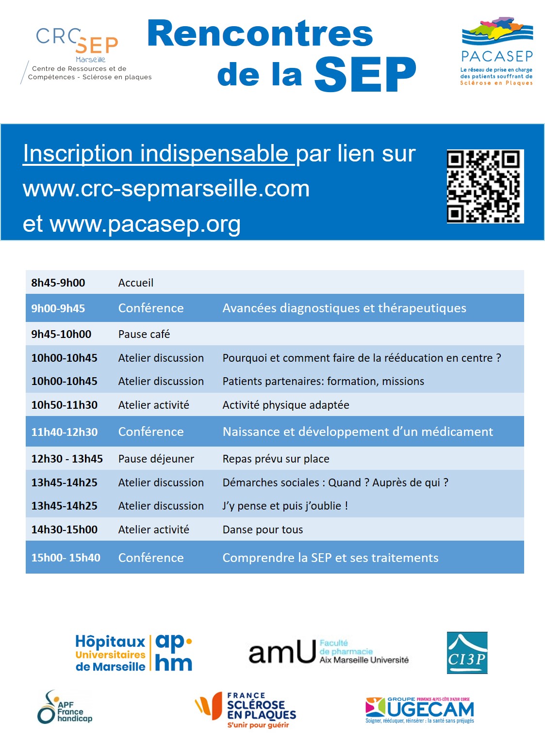 DEMANDEZ LE PROGRAMME !!!   JOURNEE LES RENCONTRES DE LA SEP vendredi 27 juin 2025